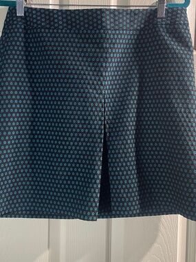 LOFT 12P Blue and Black Skirt